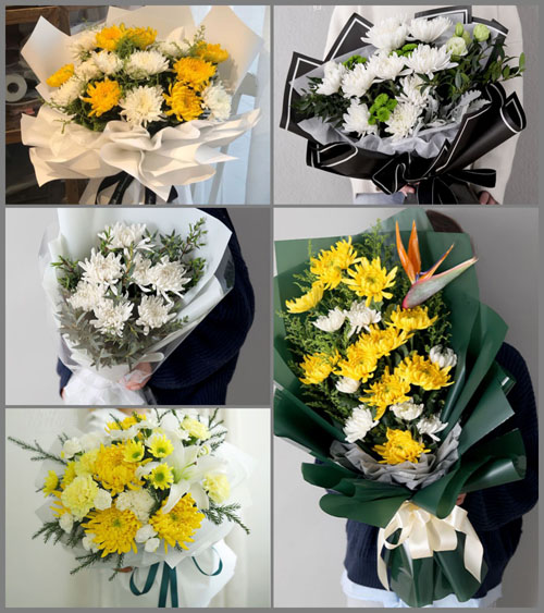 河南南阳卧龙区陆营镇水寨村白事花束代送